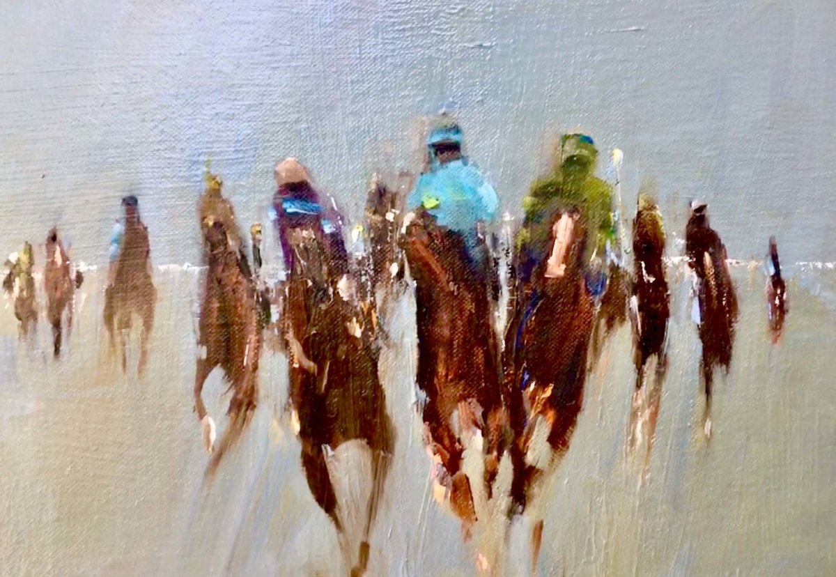 Leaving the Match by Deborah Hill at LePrince Galleries